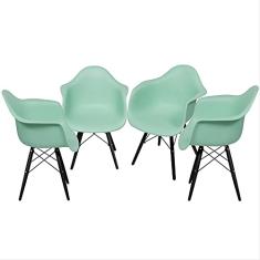 Conjunto 4 Cadeiras Solna Allegra OR Design Branco