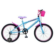 Bicicleta Infantil Aro 20 Passeio com Rodinhas Menina-Unissex