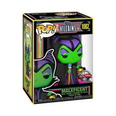 Boneco de vinil Funko POP! Malévola Blacklight, dos vilões da Disney