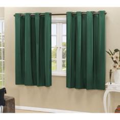 Cortina Blackout PVC corta 100 % a luz 2,80 m x 1,80 m Verde - ECasa
