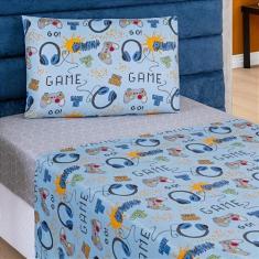 Jogo de cama lençol Bouti Kids Solteiro Toque Macio Estampado Infantil