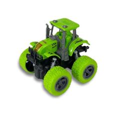 Trator Tração 4x4 C/ Motor À Fricção 360 Carro Carrinho - Faz Manobras