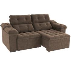 Sofá Retrátil E Reclinável 3 Lugares S161 Sierra Kappesberg Tabaco