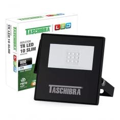 Refletor Tr Led 10w Slim 6500k Preto Preto - 10w