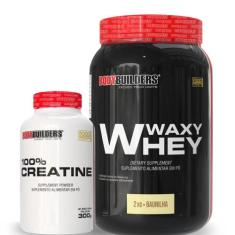 Kit Waxy Whey 2kg + Creatine 100% 300g - Bodybuilders, Baunilha