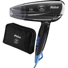 Secador De Cabelos Philco Skull Pro Travel PSC07 1200W Bivolt Preto