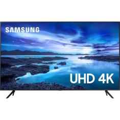 Smart TV 60" UHD 4K Samsung 60AU7700 Processador Crystal 4K Tela sem Limites Visual Livre de Cabos Alexa Built in Controle Único
