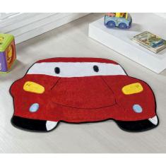 Tapete de Quarto Infantil para Menino Formato Carro Vermelho