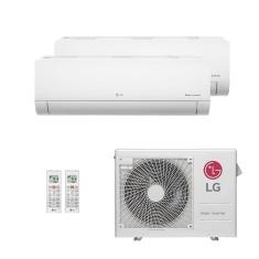 Ar-Condicionado Multi Split Inverter LG 24.000 (2x Evap HW 18.000) Quente/Frio 220V