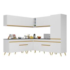 Armário de Cozinha Completa de Canto Veneza Multimóveis V2066