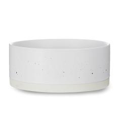 Welloyed Oslo Tigela de cerâmica para cães – Tigela de água para ração de cães de 20 cm para cães médios e grandes, prato resistente antiderrapante, tigela moderna de grés estilo Scandi, pode ser