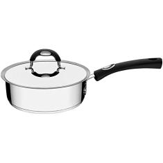 Frigideira Tramontina Duo Silicone em Aço Inox Fundo Triplo com Tampa e Cabo de Silicone 20 cm 2,1 L