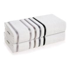 Kit Jogo De Toalhas Karsten 2 Peças Banhão Banho Gigante Lumina Fio Pe