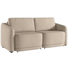 Sofá Cama para Sala de Estar 2 Lugares 196cm Montserrat K01 Linho Bege