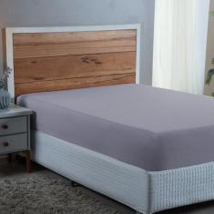Lençol Casal com Elástico Algodão 300 Fios Cama Box Padrão - MF ENXOVA