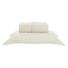 Jogo de Lençol Basic Aba Americana Percal 300 fios Solteiro 2 Peças - 