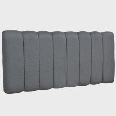 Cabeceira Cama Box Painel Casal 160 cm Dubai W01 Linho Chumbo - Lyam Decor