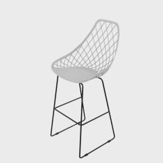 Banqueta Alta 106cm com Encosto Kayla