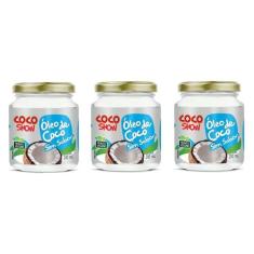 Kit 3uni Óleo de Coco sem sabor Coco Show 200ml - Copra