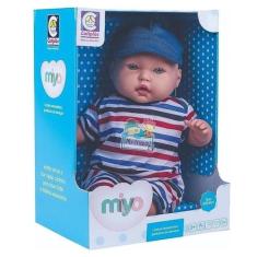 Boneco Bebê Miyo Menino Cotiplas 2246, Azul, My Friends