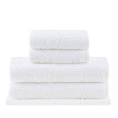 Jogo De Toalhas Buddemeyer Lollipop Banho 5 Peças Branco