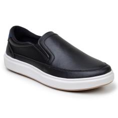 Sapatenis Tenis Slip On Mocassim Masculino Casual Confortável  Couro Eco Parra Boots-Unissex