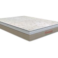 Colchão King Size Molas Bonnel hard Coil Florença 30x193x203cm Orthoflex Marrom/Bege