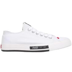 Tênis Casual Feminino Chuteirinha Lona Coca Cola CC1947-Feminino