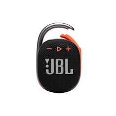JBL, Caixa de Som Bluetooth, Clip 4 - Preto e Laranja