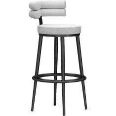 Banqueta de bar familiar Banqueta alta Balcão de veludo Banquetas de bar estofadas Banqueta de bar alta com altura de assento de 25,6" Cadeiras de bar para ilha de cozinha Pub Verde 2 unidad