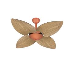 Ventilador Teto Cobre 4 Pás Freijó Winds Ventax Potente 110V, 110V