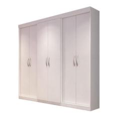 Guarda-Roupa Branco 6 Portas Casal Édez Pine - Herval