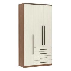 Guarda Roupa Modulado Connect 1,18cm 3 Portas e 4 Gavetas Luciane Móve