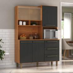 Armário de Cozinha 5 Portas 3 Gavetas Absoluto - Zanzini