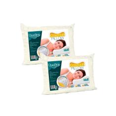 Travesseiro Espuma Aerada Contour Pillow TP2102 c/ Capa de Algodão Kit c/ 2 Un (50x70) - Duoflex