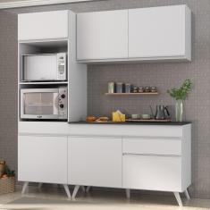 Armário De Cozinha Compacta 3 Peças Mp3694.891 Veneza Multimóveis Branco