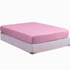 Lençol Cama Box Casal Avulso com Elástico 100% Algodão Percal 200 Fios