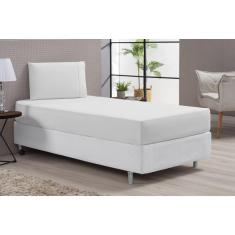 Lençol Cama Solteiro Hotel Clinica 400 Fios Branco