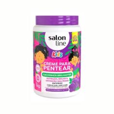 Creme Pentear Cachinhos Kids Cheirinho Uva Salon Line 1kg