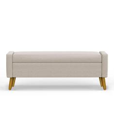 Recamier Bau Londres 1,60m Suede Bege - Clique Decor