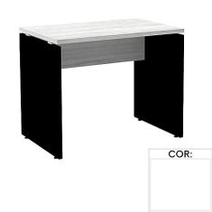 Mesa de Escritório Pé Painel Pe25 em Mdp 150 x 70 cm Branca com Base Branca