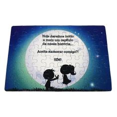 Quebra-cabeça Casal de Namorados Surpresa Pedido de Namoro