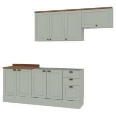 Cozinha Modulada Iluminata 4 Pecas Mint Mint