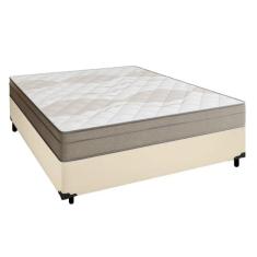 Cama Box Casal Sintético + Colchão de Molas Ensacadas Portobel Ipanema