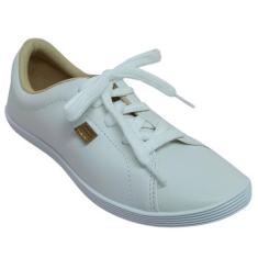 Tênis Beira Rio Feminino Casual Leve Basic, Branco, 38