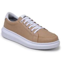 Tênis Feminino Moda Casual Dia A Dia 100% Em Couro Legitimo Forro Em Couro 1032 Parra Boots-Feminino