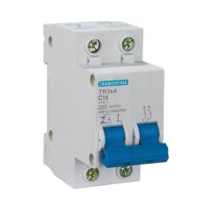 Disjuntor Tramontina DIN 2P 32A TR3KA Curva C Branco