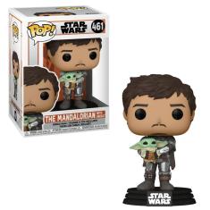 Imagem de Boneco Funko POP! Star Wars - Mandalorian- Mando com Grogu