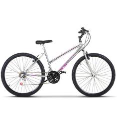 Bicicleta Aro 26 Ultra Bikes Feminina Chrome Line, Cromado, Aro 26