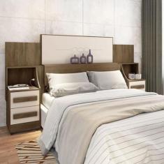 Cabeceira Casal Extensível Amanda Freijó Off White - CasaH